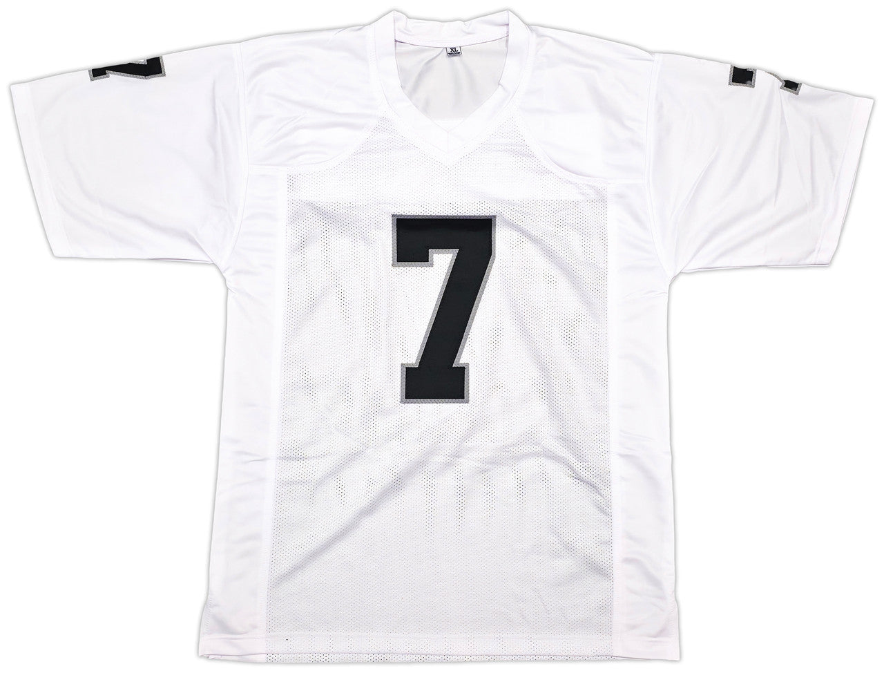 Las Vegas Raiders Geno Smith Autographed White Jersey Beckett BAS Witness Stock #253487
