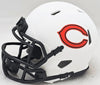Justin Fields Autographed Chicago Bears Lunar Eclipse White Speed Mini Helmet Beckett BAS QR Stock #220591