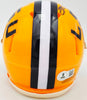 Odell Beckham Jr. Autographed LSU Tigers Yellow Speed Mini Helmet Beckett BAS Witness Stock #235087