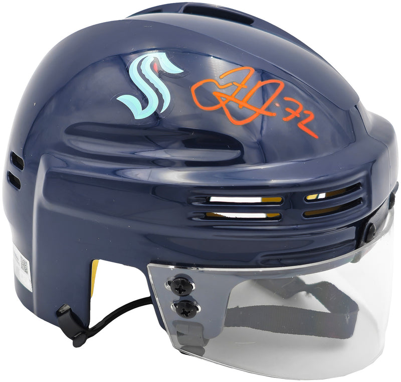 Joonas Donskoi Autographed Seattle Kraken Blue Mini Helmet Fanatics Holo Stock #234980