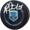 Riley Sheahan Autographed Official Seattle Kraken Inaugural Season Logo Hockey Puck Fanatics Holo Stock #234984