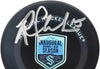 Riley Sheahan Autographed Official Seattle Kraken Inaugural Season Logo Hockey Puck Fanatics Holo Stock #234984