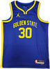 Golden State Warriors Stephen Curry Autographed Blue Nike Jordan Statement Edition Jersey Size 48 "Bible Verse" Beckett BAS QR Stock #234962