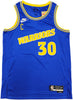 Golden State Warriors Stephen Curry Autographed Blue Nike Swingman Classic Edition Jersey Size 48 Beckett BAS QR Stock #234961