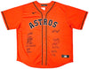 Houston Astros 2022 World Series Champion Autographed Orange Nike Jersey Size XXL With 14 Signatures Including Jose Altuve & Yordan Alvarez Beckett BAS Witness Stock #220890