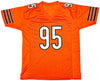 Chicago Bears Richard Dent Autographed Orange Jersey "HOF 11" Beckett BAS Witness Stock #221053