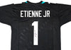 Jacksonville Jaguars Travis Etienne Autographed Black Jersey Beckett BAS Witness Stock #220898