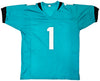 Jacksonville Jaguars Travis Etienne Autographed Teal Jersey Beckett BAS Witness Stock #220896