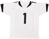 Jacksonville Jaguars Travis Etienne Autographed White Jersey Beckett BAS Witness Stock #220897