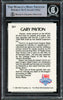 Gary Payton Autographed 1990-91 Hoops Rookie Card #391 Seattle Supersonics Beckett BAS Stock #209777