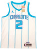 Charlotte Hornets LaMelo Ball Autographed White Nike Swingman Jersey Size L Beckett BAS QR Stock #209486