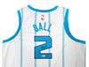 Charlotte Hornets LaMelo Ball Autographed White Nike Swingman Jersey Size XXL Beckett BAS QR Stock #209488