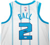 Charlotte Hornets LaMelo Ball Autographed White Nike Swingman Jersey Size M Beckett BAS QR Stock #209485