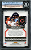Justin Fields Autographed 2021 Panini Prizm Rookie Card #334 Chicago Bears Beckett BAS Stock #221180