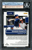 Wander Franco Autographed 2022 Donruss Rated Rookie Card #34 Tampa Bay Rays Beckett BAS Stock #221185