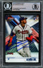 Ronald Acuna Jr. Autographed 2018 Bowman's Best Rookie Card #51 Atlanta Braves Beckett BAS #14612553