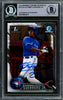 Vladimir Guerrero Jr. Autographed 2016 Bowman Chrome Prospects Rookie Card #BCP55 Toronto Blue Jays Beckett BAS #14863473