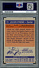Julius Dr. J Erving Autographed 1972 Topps Rookie Card #195 PSA 5 Auto Grade Gem Mint 10 PSA/DNA #68016853