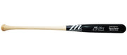 Marcus Semien Autographed Black/White Marucci Player Model Bat Texas Rangers "23 WS Champs" Beckett BAS Witness Stock #221359