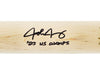 Josh Jung Autographed Blonde Marucci Player Model Bat Texas Rangers "23 WS Champs" Beckett BAS Witness Stock #221361