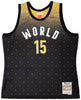 Denver Nuggets Nikola Jokic Autographed Black Authentic Mitchell & Ness HWC Swingman 2016 All Star Game World Jersey Size XL JSA Stock #221499