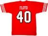 San Francisco 49ers William Floyd Autographed Red Jersey Beckett BAS QR Stock #221158