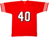 San Francisco 49ers William Floyd Autographed Red Jersey Beckett BAS QR Stock #221158