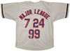 Major League Charlie Sheen, Corbin Bernsen & Tom Berenger Autographed Gray Jersey Beckett BAS Witness Stock #221308