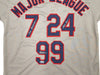 Major League Charlie Sheen, Corbin Bernsen & Tom Berenger Autographed Gray Jersey Beckett BAS Witness Stock #221308