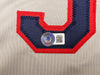 Major League Charlie Sheen, Corbin Bernsen & Tom Berenger Autographed Gray Jersey Beckett BAS Witness Stock #221308