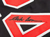 Major League Charlie Sheen, Corbin Bernsen & Tom Berenger Autographed Navy Jersey Beckett BAS Witness Stock #221307