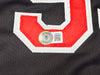 Major League Charlie Sheen, Corbin Bernsen & Tom Berenger Autographed Navy Jersey Beckett BAS Witness Stock #221307