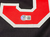 Charlie Sheen Autographed Navy Jersey Major League Ricky 'Wild Thing' Vaughn Beckett BAS Witness Stock #221304