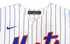 New York Mets Francisco Alvarez Autographed White Nike Jersey Size XL Beckett BAS Witness Stock #221298