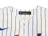 New York Mets Francisco Alvarez Autographed White Nike Jersey Size L Beckett BAS Witness Stock #221297