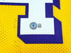 Los Angeles Lakers Jerry West Autographed Yellow Jersey Beckett BAS QR Stock #221334