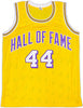 Los Angeles Lakers Jerry West Autographed Yellow Jersey Beckett BAS QR Stock #221334