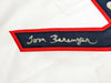Tom Berenger Autographed White Jersey Major League Jake Taylor Beckett BAS Witness Stock #221302