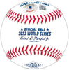 Marcus Semien Autographed Official 2023 World Series Logo MLB Baseball Texas Rangers "23 WS Champs" Beckett BAS Witness Stock #221325