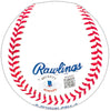 Marcus Semien Autographed Official 2023 World Series Logo MLB Baseball Texas Rangers "23 WS Champs" Beckett BAS Witness Stock #221325