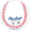 Marcus Semien Autographed Official 2023 World Series Logo MLB Baseball Texas Rangers Beckett BAS Witness Stock #221326