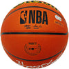 John Stockton & Karl Malone Autographed Composite Leather Utah Jazz Logo Basketball Beckett BAS Witness Stock #235782