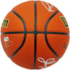 John Stockton & Karl Malone Autographed Composite Leather Utah Jazz Logo Basketball Beckett BAS Witness Stock #235782