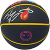 Shaquille Shaq O'Neal Autographed 75th Anniversary City Edition Basketball Miami Heat Beckett BAS Witness Stock #235722
