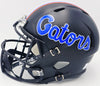 Steve Spurrier Autographed Florida Gators Black 2023 Alternate Full Size Speed Replica Helmet Beckett BAS Witness Stock #236151