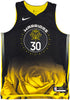 Golden State Warriors Stephen Curry Autographed Black Nike Authentic City Edition Jersey Size 52 JSA Stock #235682