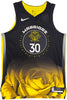 Golden State Warriors Stephen Curry Autographed Black Nike Authentic City Edition Jersey Size 48 JSA Stock #235683