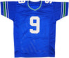 Seattle Seahawks Kenneth Walker III Autographed Blue Throwback Jersey Beckett BAS Witness Stock #235710