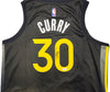 Golden State Warriors Stephen Curry Autographed Black Nike Swingman Icon Edition Jersey Size 48 JSA Stock #235684