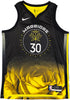 Golden State Warriors Stephen Curry Autographed Black Nike Swingman Icon Edition Jersey Size 48 JSA Stock #235684
